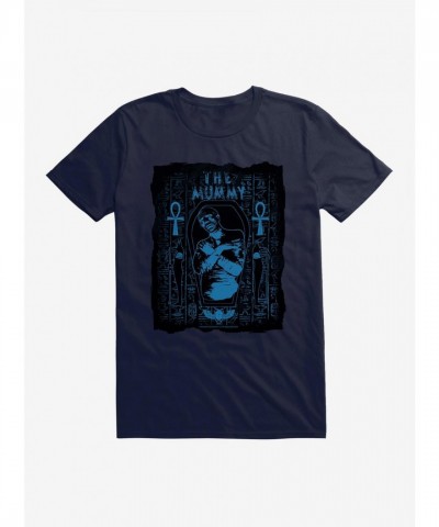 Universal Monsters Mummy Blue Tinted Graphic Tee for Men