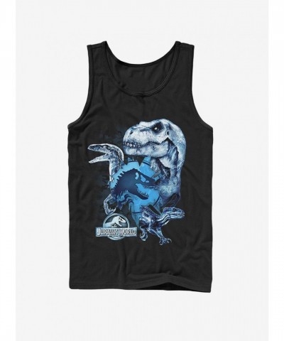 Jurassic World Dinosaur Frost Tank Top - Black