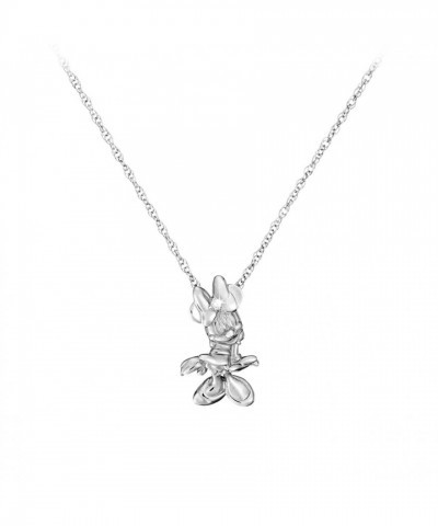 Minnie Mouse Platinum Necklace with Diamond