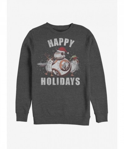 Star Wars The Last Jedi BB-8 Grey Men's Cold Sweatshirt