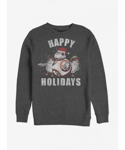 Star Wars The Last Jedi BB-8 Grey Men's Cold Sweatshirt