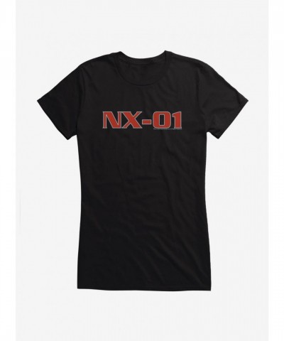 Star Trek NX-01 Enterprise Logo Girls Cotton T-Shirt