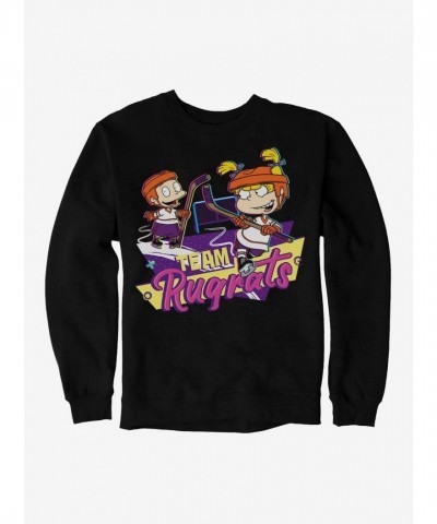 Rugrats Tommy & Angelica Team Logo Men's Heavyweight Fleece Sweatshirt