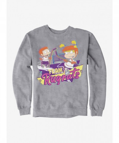 Rugrats Tommy & Angelica Team Logo Men's Heavyweight Fleece Sweatshirt