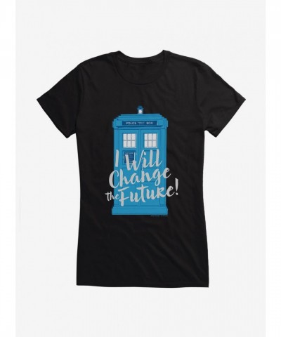 Doctor Who Future Vision Lightweight Cotton Girls T-Shirt