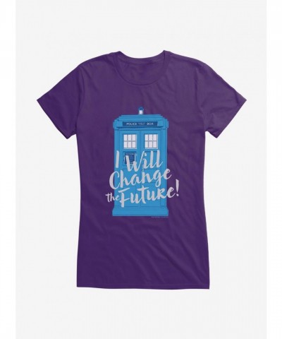 Doctor Who Future Vision Lightweight Cotton Girls T-Shirt