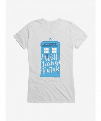 Doctor Who Future Vision Lightweight Cotton Girls T-Shirt