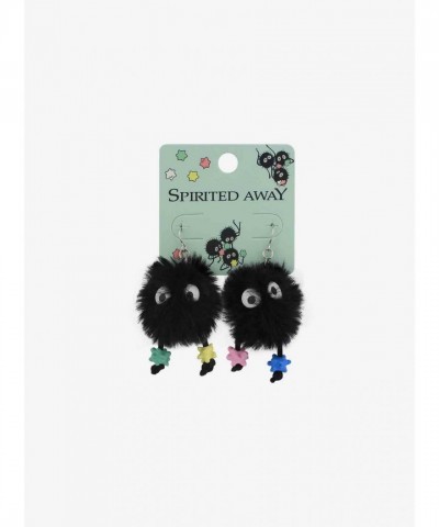 Studio Ghibli Spirited Away Fuzzy Soot Sprite Earrings for Women