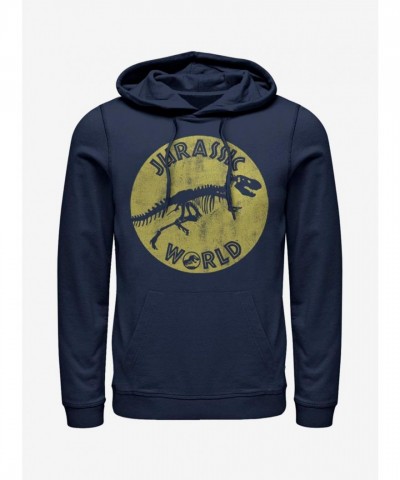Jurassic Park Bag of Bones Men's Blue Hoodie