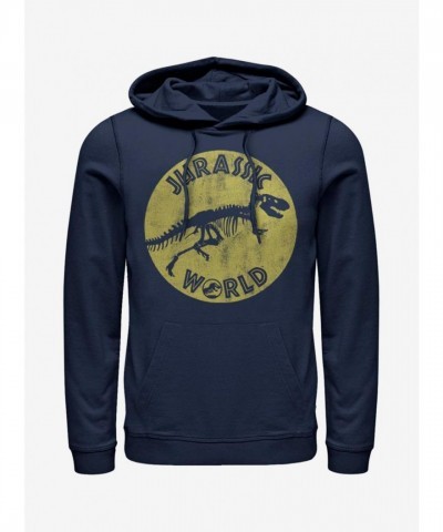 Jurassic Park Bag of Bones Men's Blue Hoodie