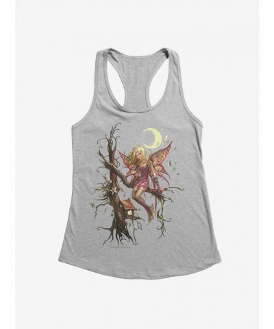 Trick Fairies Lightweight Girls Sitting Fairy Tank Top