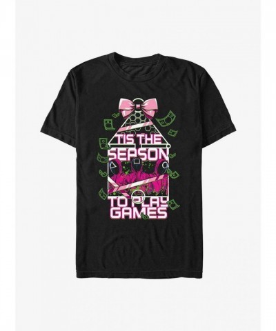 Squid Game Seasonal Play T-Shirt - Black for Men