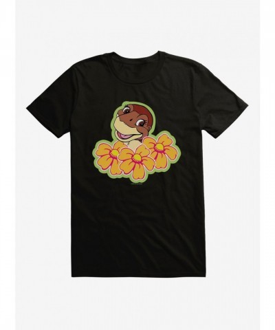 The Land Before Time Littlefoot Floral T-Shirt for Men