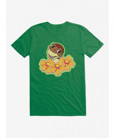 The Land Before Time Littlefoot Floral T-Shirt for Men