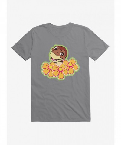 The Land Before Time Littlefoot Floral T-Shirt for Men