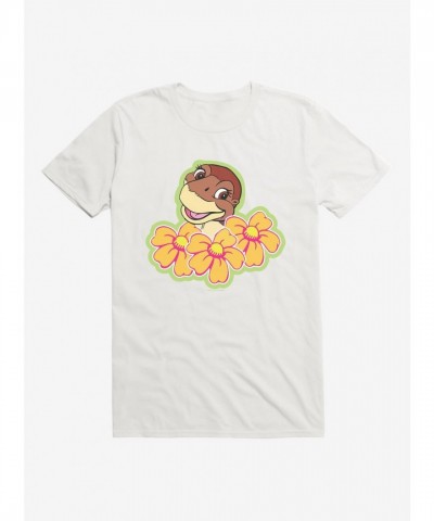 The Land Before Time Littlefoot Floral T-Shirt for Men