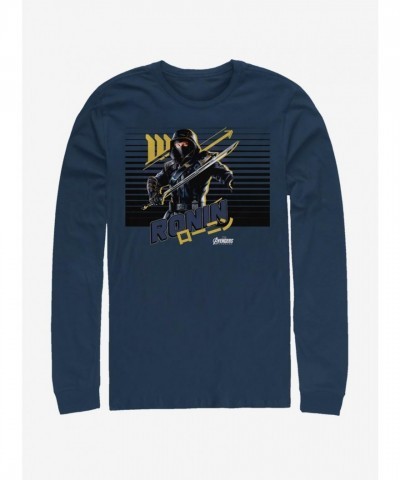 Marvel Avengers: Endgame Ronin Navy Blue Long-Sleeve Tee - Men's