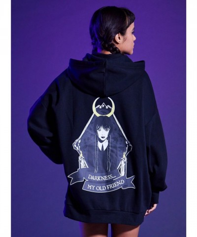 Wednesday Addams Oversized Hoodie for Girls