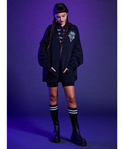 Wednesday Addams Oversized Hoodie for Girls