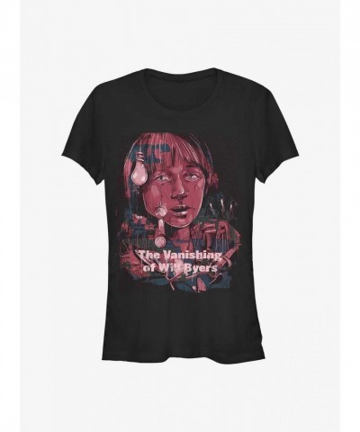 Stranger Things Vanishing Girls Lightweight Tee - Junior Unisex Black