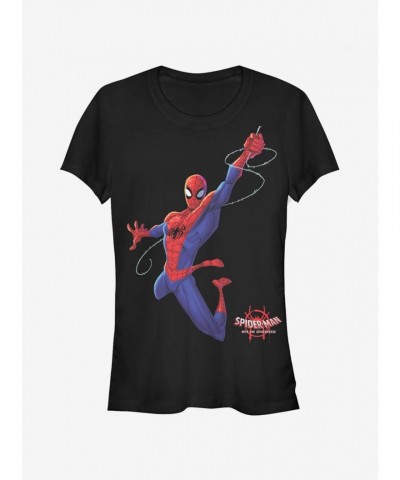 Marvel Girls Real Spider-Verse Hero T-Shirt - Black