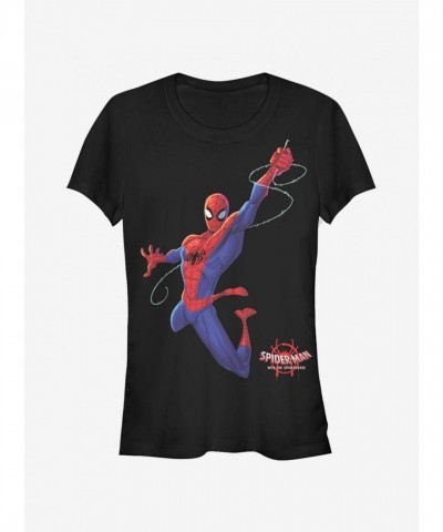 Marvel Girls Real Spider-Verse Hero T-Shirt - Black