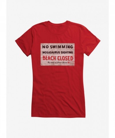 Jurassic World Dominion Swim Prohibition T-Shirt for Girls