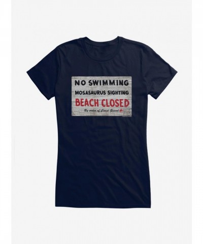 Jurassic World Dominion Swim Prohibition T-Shirt for Girls