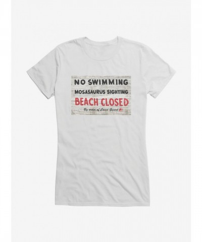 Jurassic World Dominion Swim Prohibition T-Shirt for Girls