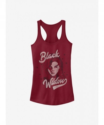Marvel Red Black Widow Girls Tank Top