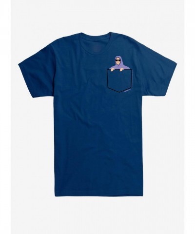 Mean Girls Judgement Pocket Print T-Shirt - Blue for Men