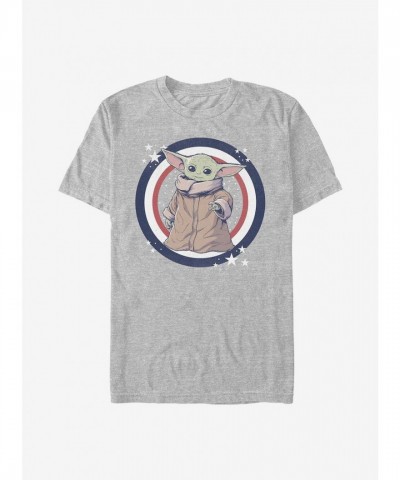 Star Wars Mandalorian Child Stars T-Shirt - Grey Unisex