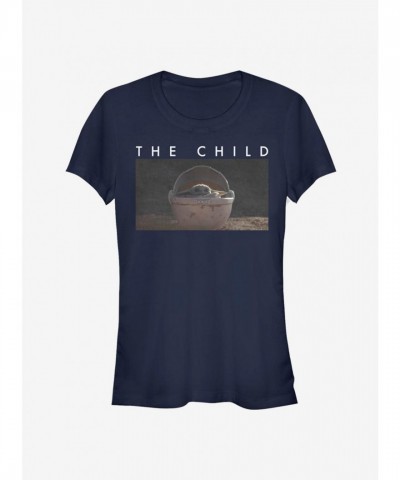The Mandalorian Child Float Bassinet Girls T-Shirt - Blue