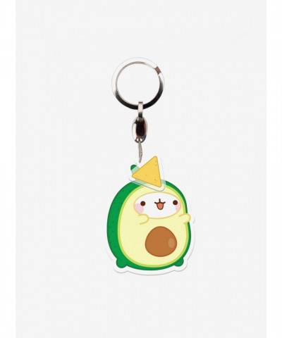 Molang Acrylic Keychain Set: Watermelon & Avocado Bundle