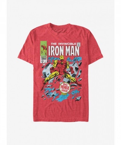 Marvel's Iron Man Red T-Shirt for Men - Premiere Issue