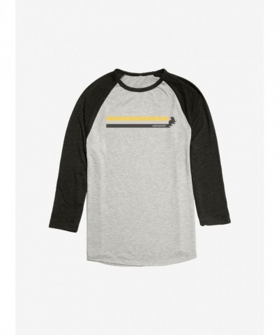 Harry Potter Hufflepuff Raglan T-Shirt - Unisex Black