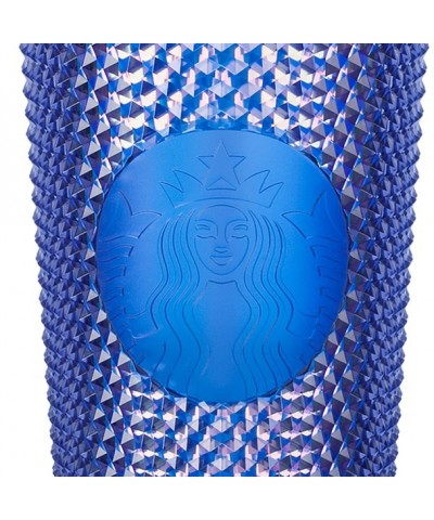 Walt Disney World 50th Anniversary Blue Geometric Tumbler with Straw