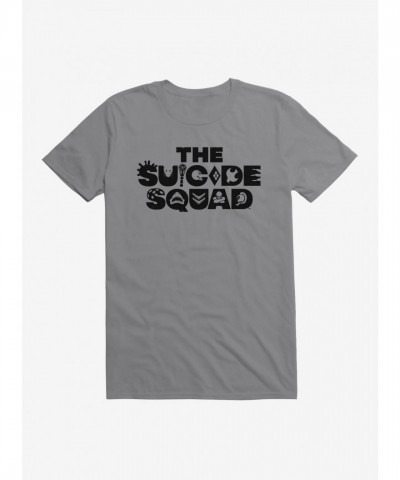 DC Comics Suicide Squad Men's Lightweight Black Logo T-Shirt