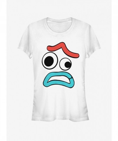 Disney Pixar Toy Story Scary Forky Graphic Tee for Girls - White