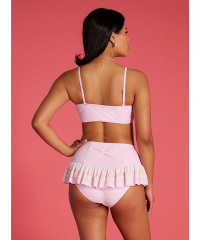 My Melody Pink Ruffle Swim Top for Girls