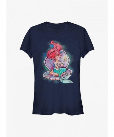 Disney Little Mermaid Voice-Activated Girls T-Shirt - Blue