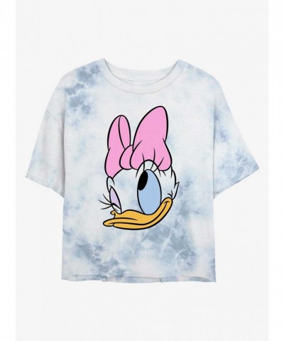 Disney Daisy Duck Crop Top Tie-Dye T-Shirt for Girls - Multi Colors