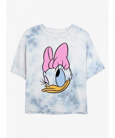 Disney Daisy Duck Crop Top Tie-Dye T-Shirt for Girls - Multi Colors