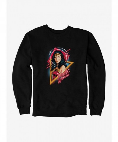 DC Comics Iconic Wonder Woman 1984 Retro Art Men's Sweatshirt