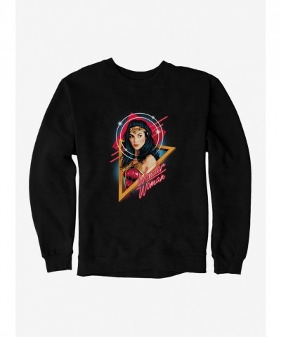 DC Comics Iconic Wonder Woman 1984 Retro Art Men's Sweatshirt