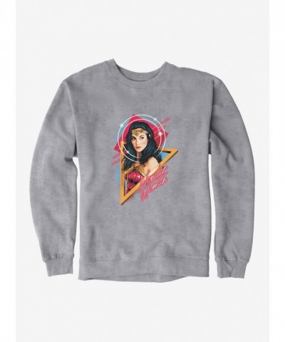 DC Comics Iconic Wonder Woman 1984 Retro Art Men's Sweatshirt