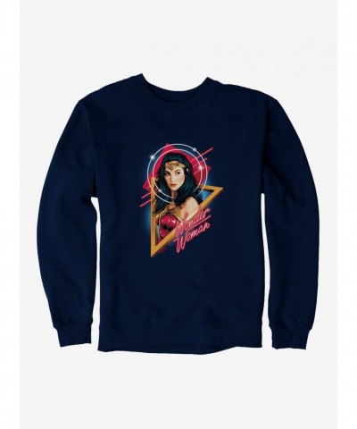 DC Comics Iconic Wonder Woman 1984 Retro Art Men's Sweatshirt