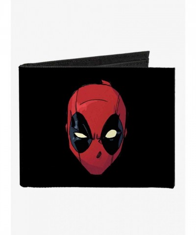 Marvel Men's Deadpool High-Density Canvas Bifold Wallet