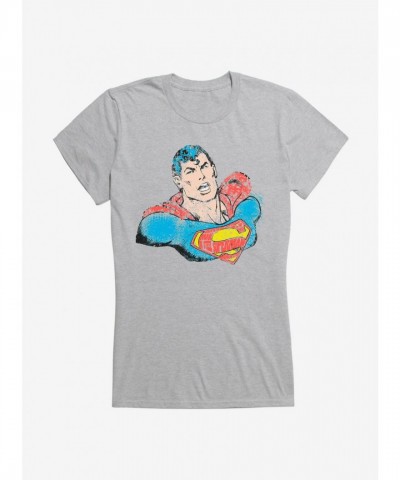 Superman Comic Art T-Shirt for Girls by DC Comics