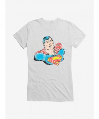 Superman Comic Art T-Shirt for Girls by DC Comics